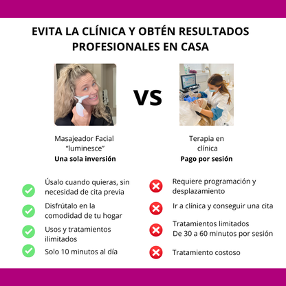 Pack Premium - Masajeador Facial y de Cuello con Terapia Led "Lumivelle"™ + Sérum (GRATIS) Anti Manchas Colágeno™