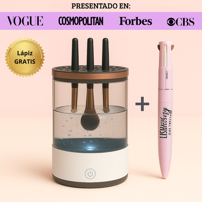 PACK PREMIUM - Limpiador de brochas de maquillaje Luminesce™ + Lápiz Maquillador 4 en 1 (GRATIS)
